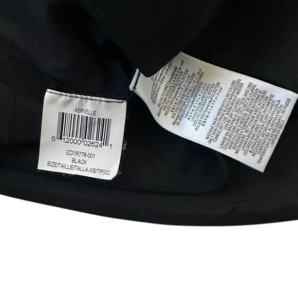 BCBGMaxazria Abrielle Black Line Full Zip Peplum Women's Top Size XS | 61-45 - Picture 4 of 6